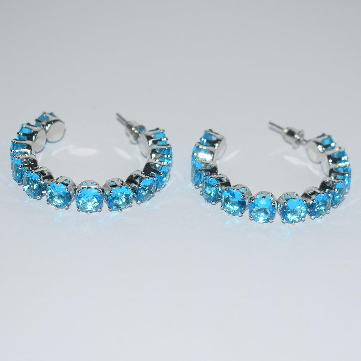 Women's Luxury Zircon Collar Ear Three-piece Horse Eye Fashion Jewelry Set