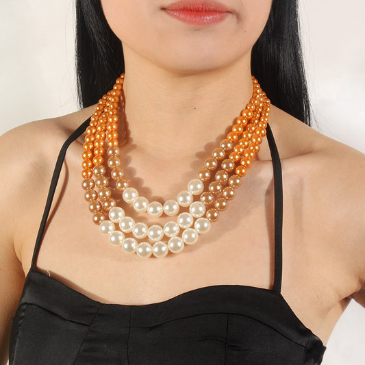 Imitation Pearl Fashion Sweater Chain Accessories Necklaces