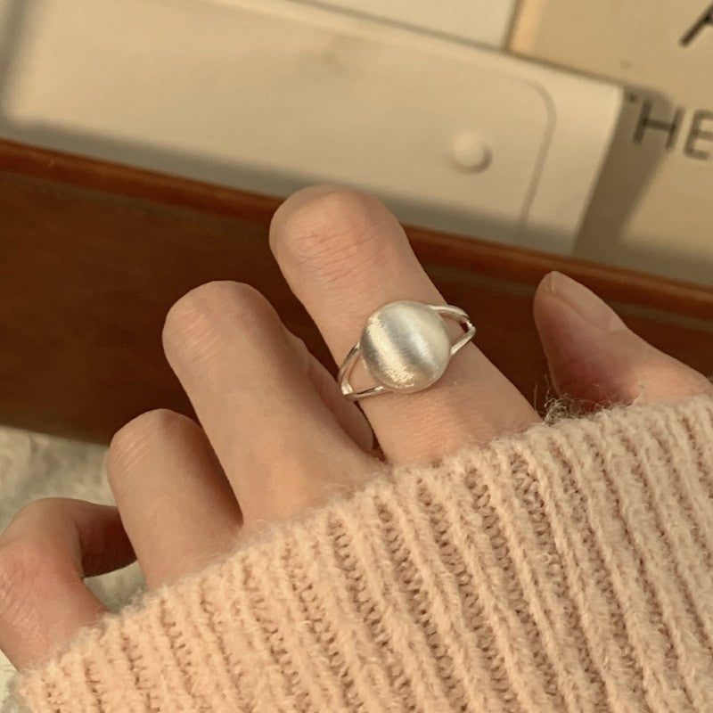 Sense Elastic String Small Pieces Of Sier Female Ring