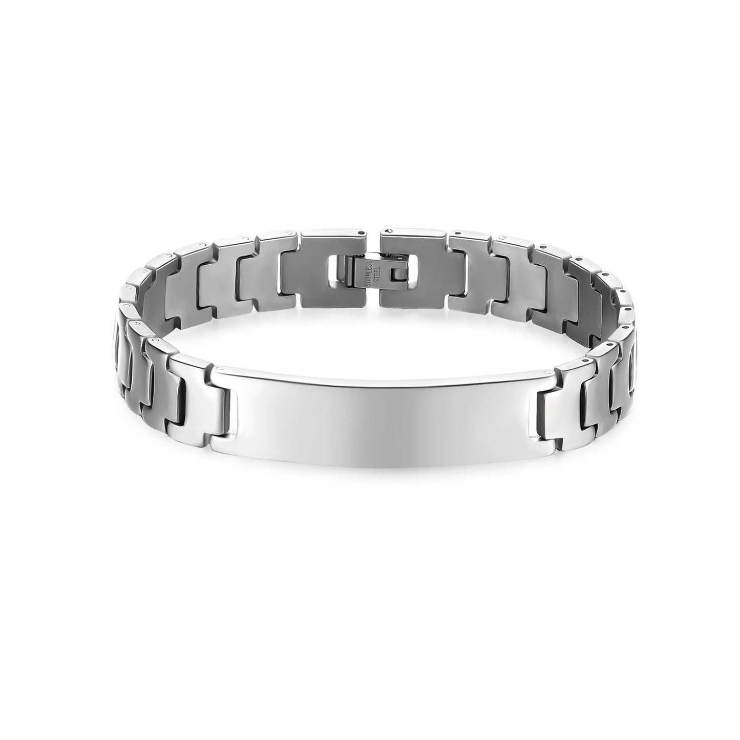 Strap Titanium Steel Personality Lettering Fashion Stainless Couple Watch Bracelet