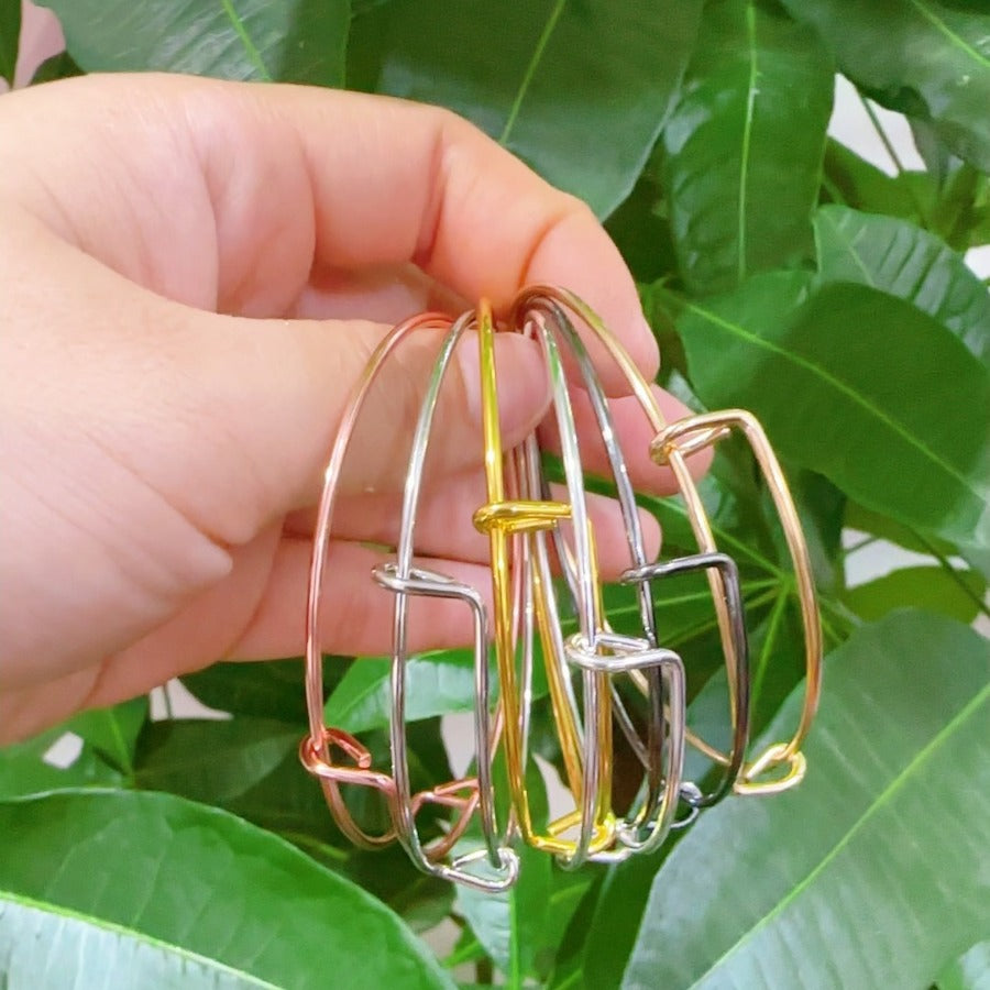 Push Pull Movable Adjustable Female Steel Bracelets