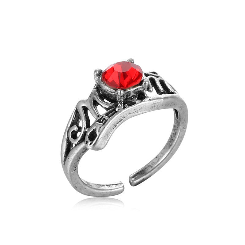 Fashion Retro Distressed Temperament Trend Alloy Ring