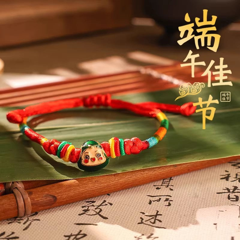 Children's Dragon Boat Festival Colorful Rope Small Hand-woven Line Carrying Strap Bracelet