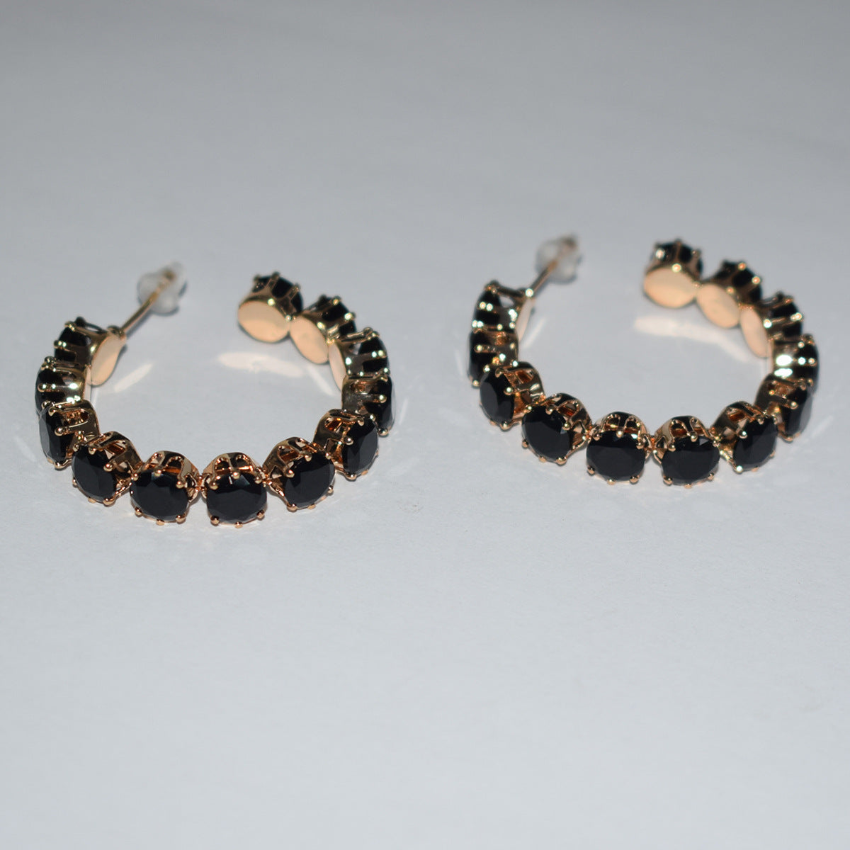 Women's Luxury Zircon Collar Ear Three-piece Horse Eye Fashion Jewelry Set