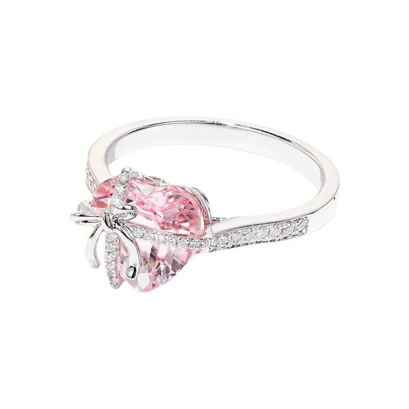 Technologie-Diamant-Argyle-Pink-herzförmige Morgan-Ringe