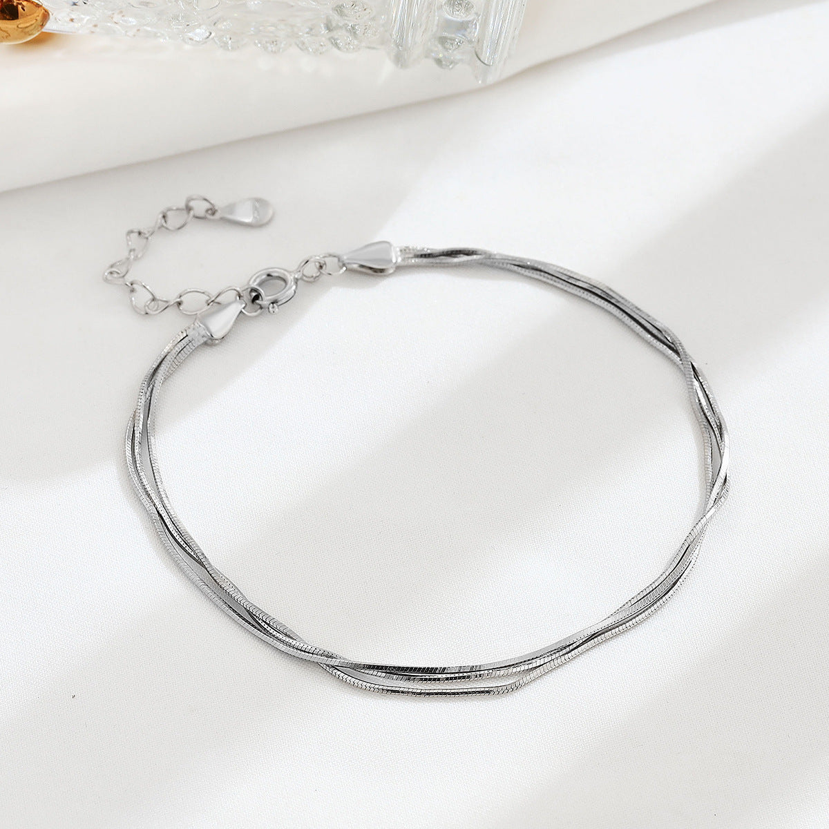 Bracelets pour femmes en argent sterling, os de serpent, minorité capricieuse