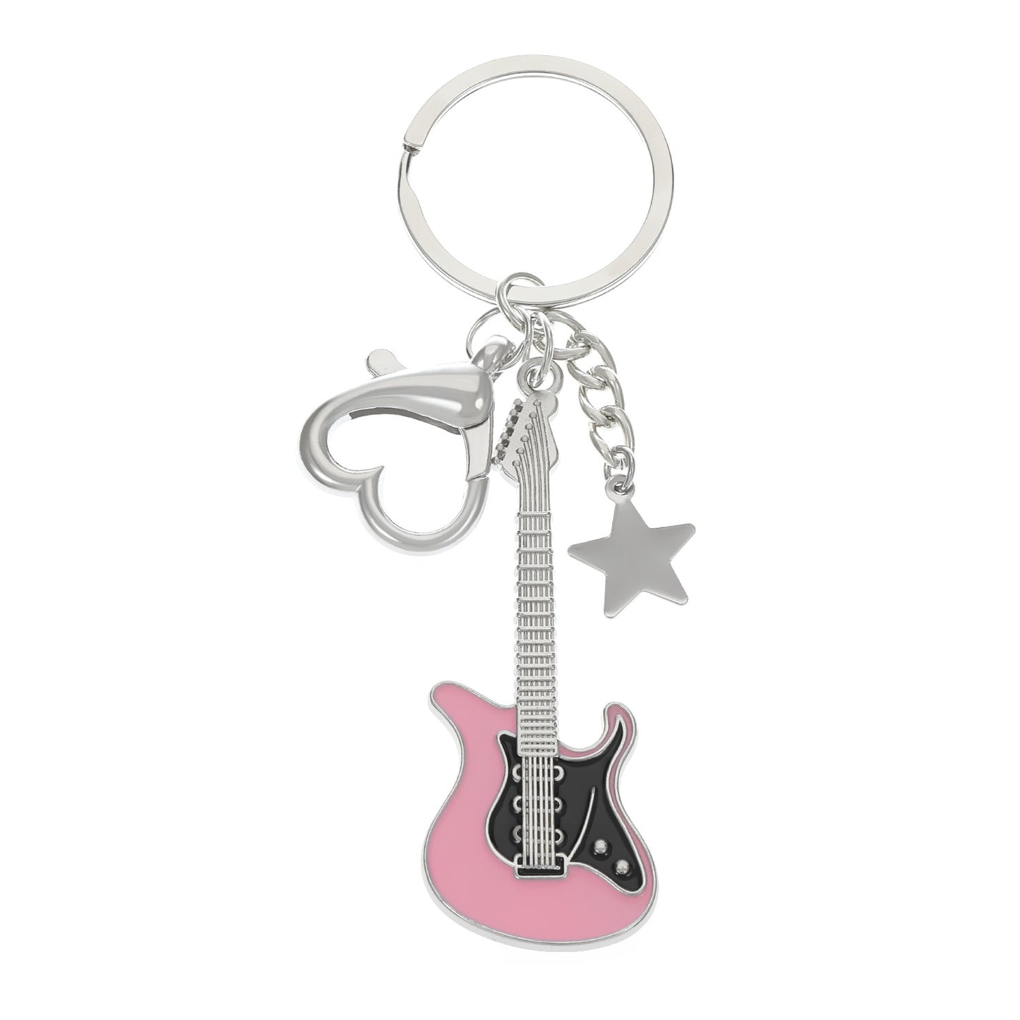 Women's & Men's Steel Guitar Punk Hip Hop Creative Design Electric Sweater Chain Jewelry Set