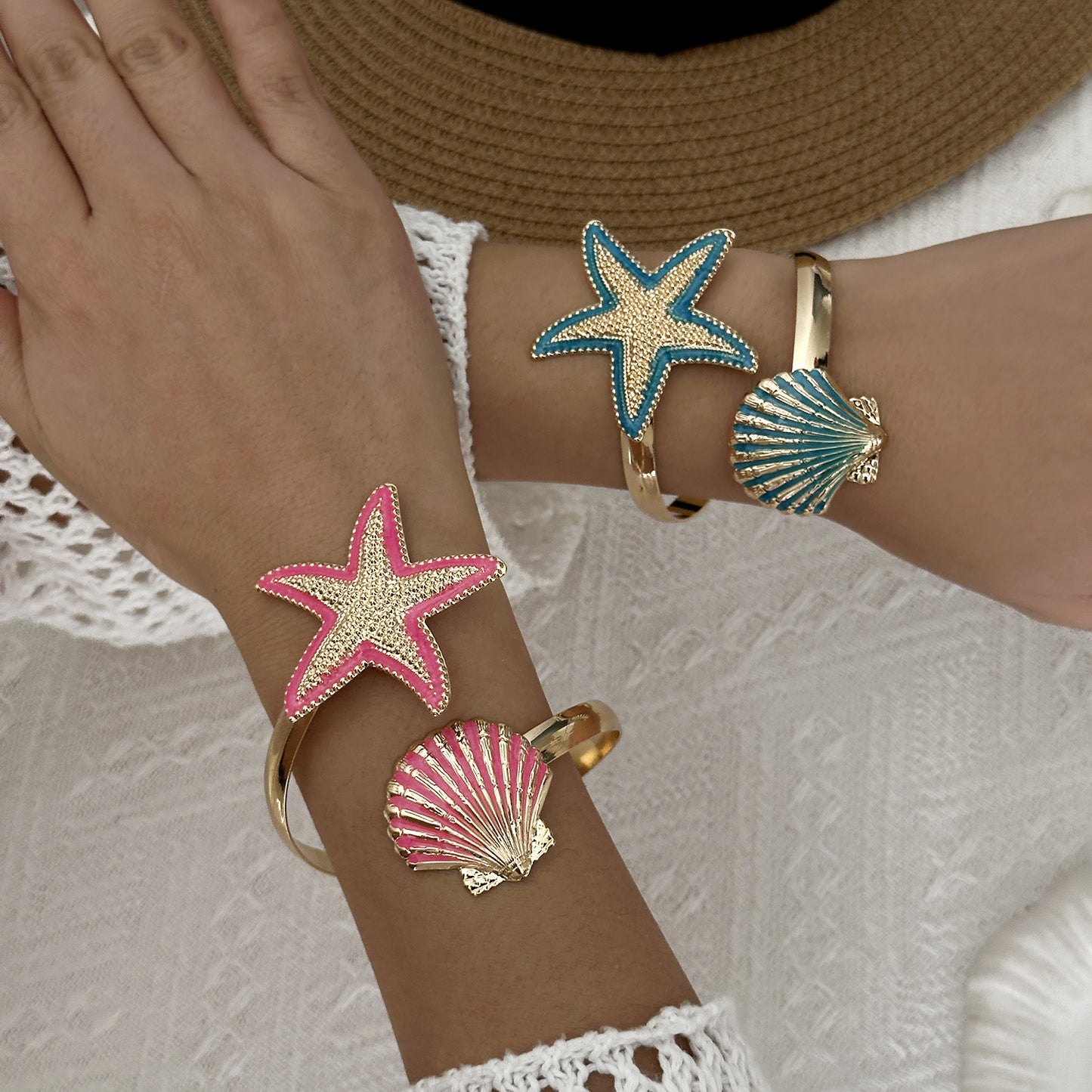 Women's Seaside Colorful Dopamine Pearl Versatile Vacation Bracelet