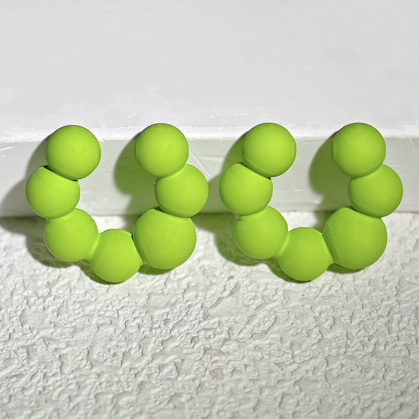 Acrylic Candy Color Matte Simple Design Ear Clip