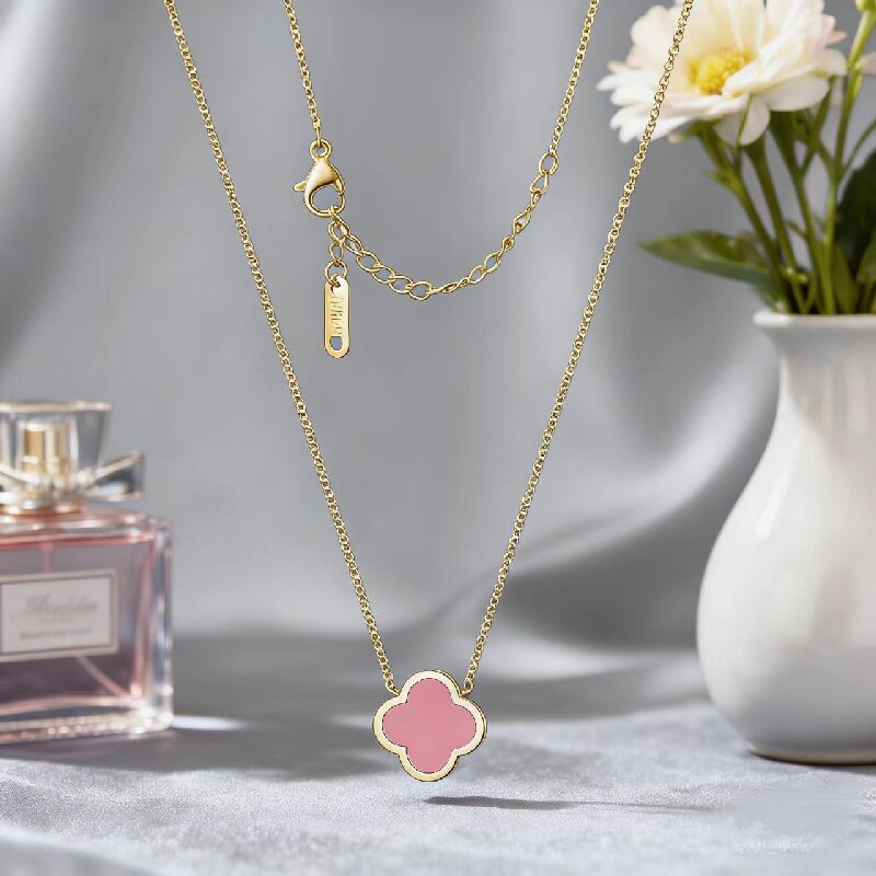 Women's Four-leaf Clover Lucky Titanium Steel Necklace