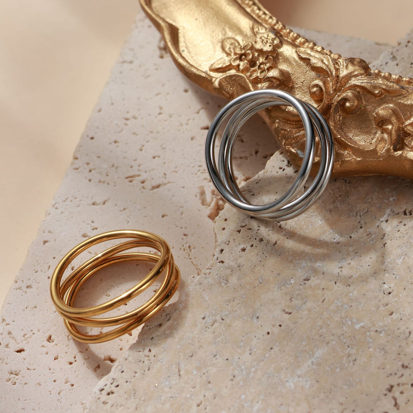 Style Simple Design Personalized Cold Retro Index Ring