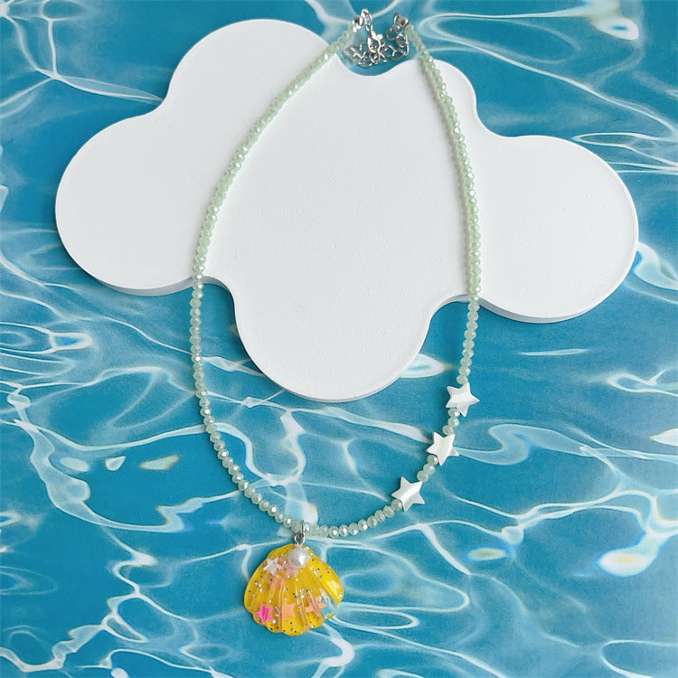 Female Summer Niche Design Sweet Cool Hot Style Clavicle Necklace