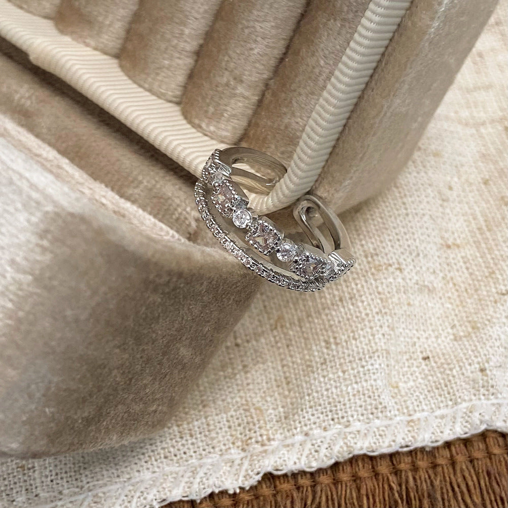 Women's Simple Light Luxury Trendy Open Couple Little Finger Fashionable Rings