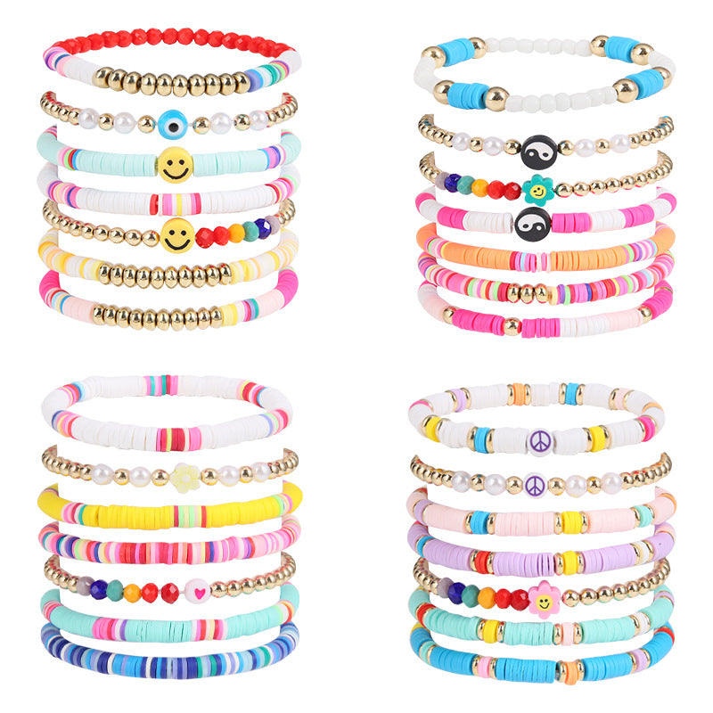 Fashion Simple Filament Love Smiling Face Bracelets