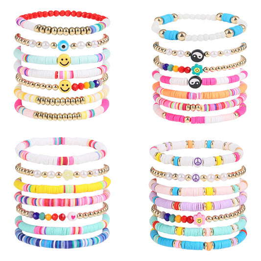 Fashion Simple Filament Love Smiling Face Bracelets