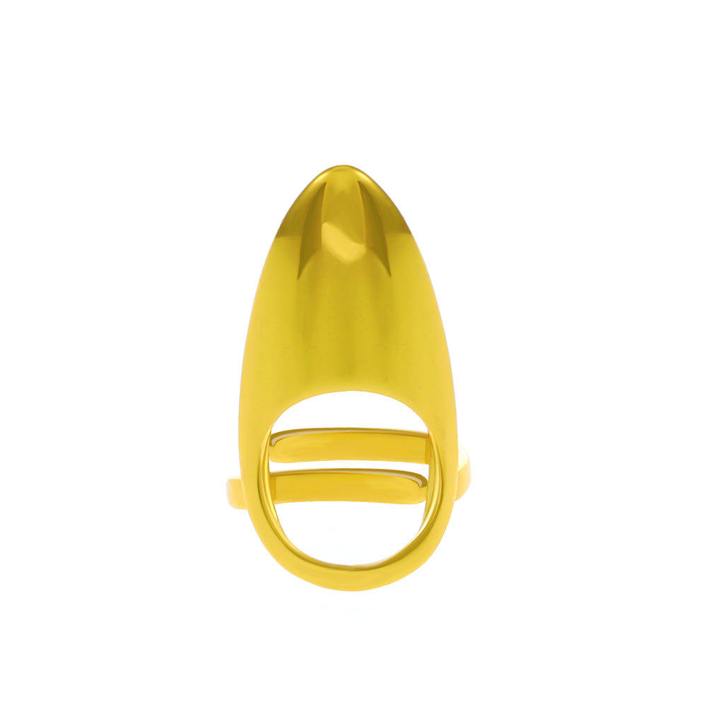 Alloy Geometry Fingernail Fashion Nail Fingertip Rings