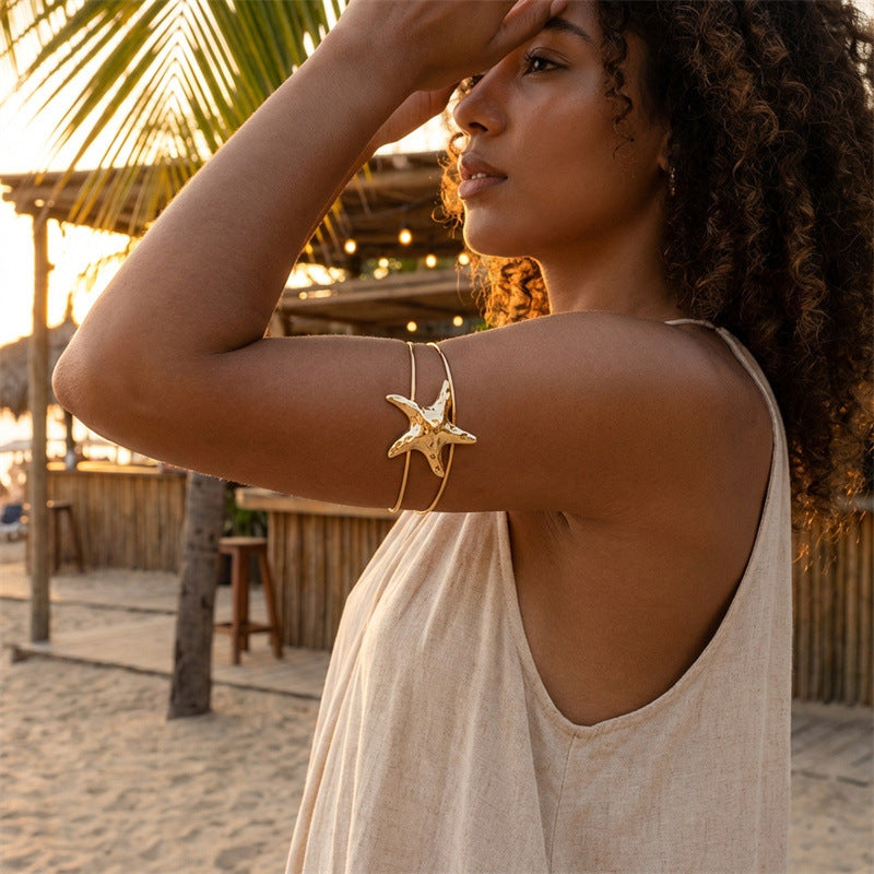 Women's Beach Armband Starfish Open Personality Ocean Style Minority Fashion Bracelets