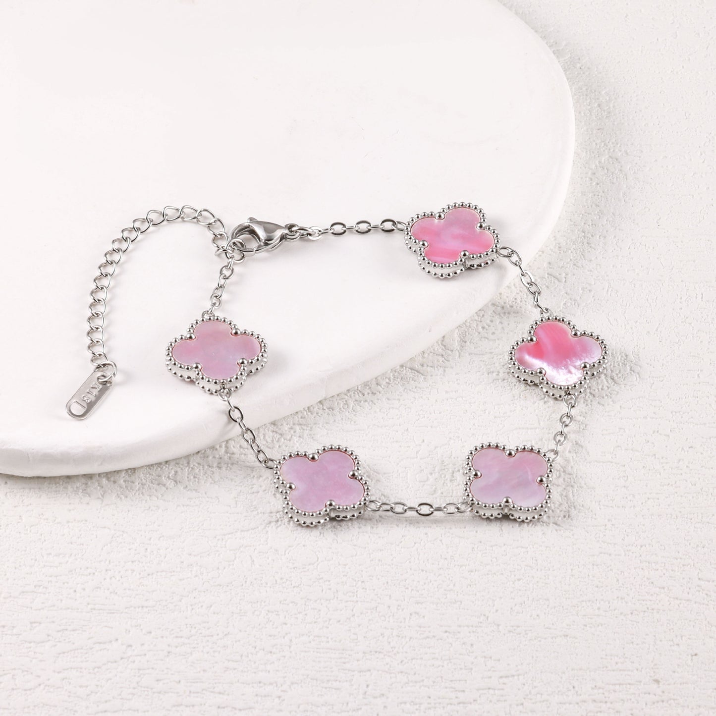 Women's Gold Coating Double-sided Fritillary Light Luxury High-grade Sense Minority Bracelet