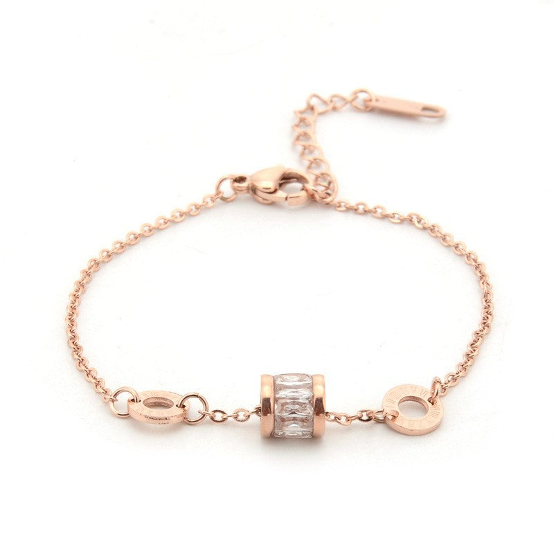 Bracelets en or rose de conception avancée Girlfriends Life