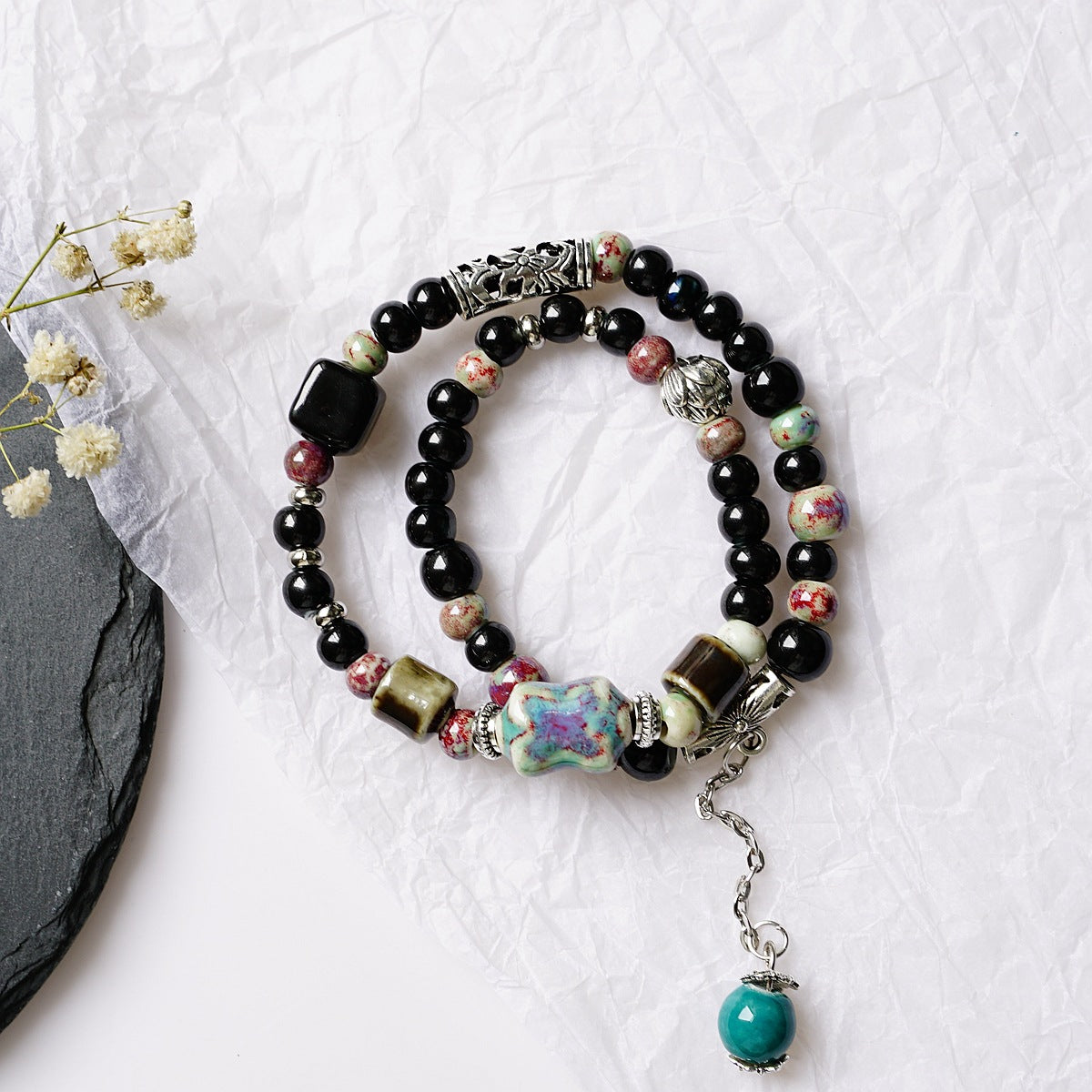 Accessoires artistiques ethniques pour femmes, petits bracelets strictement sélectionnés