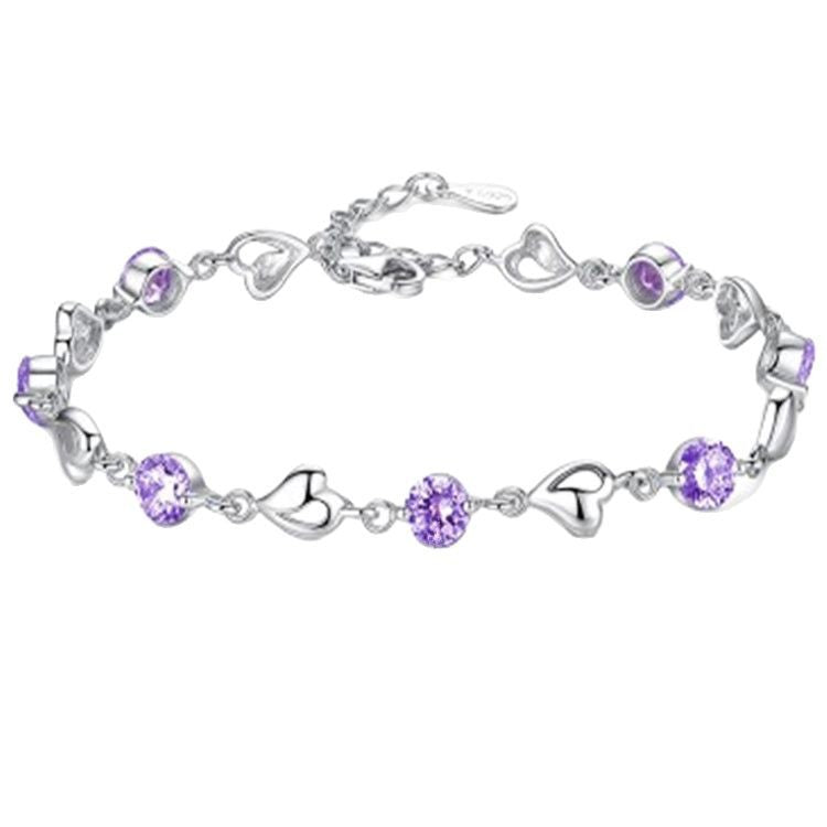 Sier Plated Heart Female Irregular High Sense Simple Fashion Bracelets