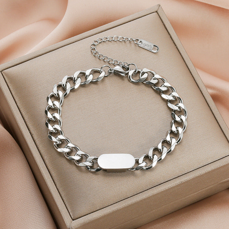 Thick Chain Titanium Steel Female Fashion Bracelets