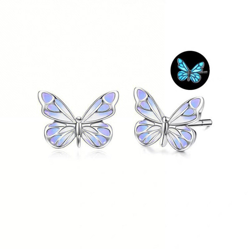 Light Fairy Purple For Design Luminous Stud Earrings