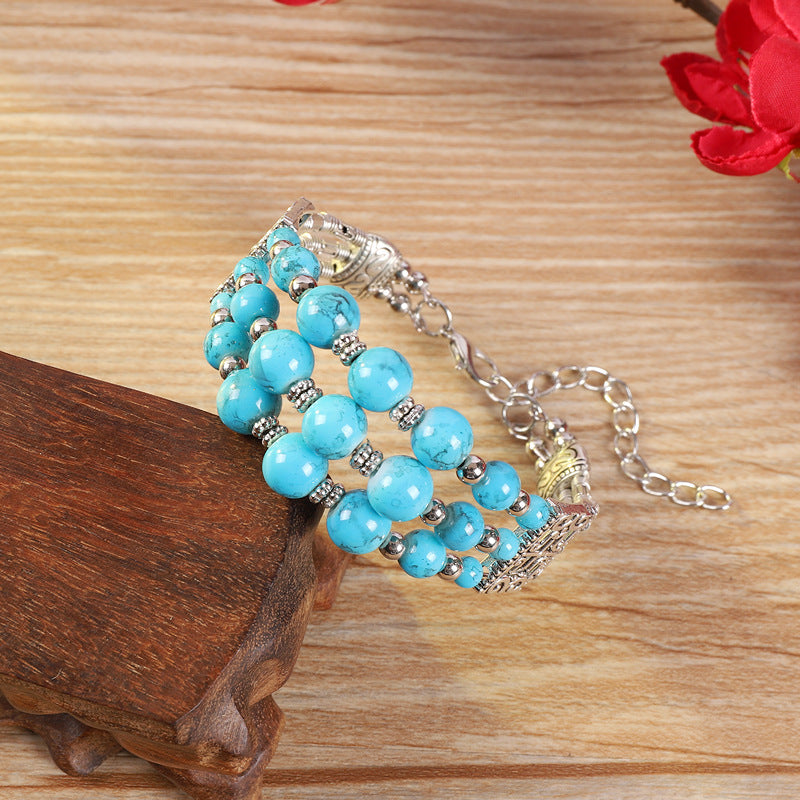 Retro Ethnic Style Colorful Yunnan Vacation Miao Bracelets