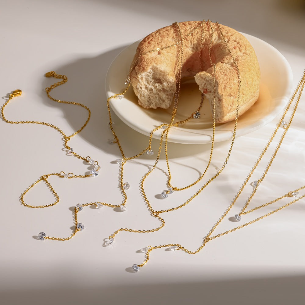High-grade Stainless Steel Commute Style Y-shaped Necklace