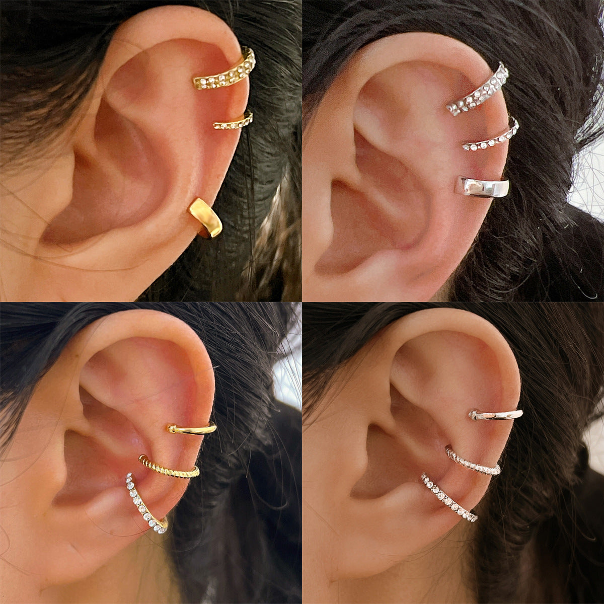 Diamond Type Bone Personality Fashion Small Ear Clip