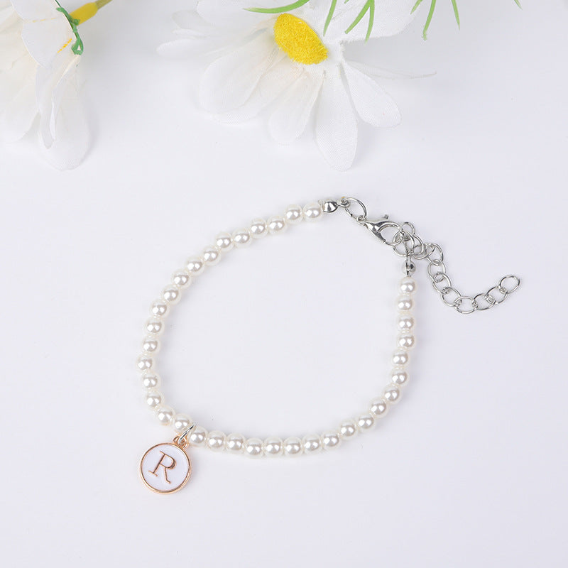 Simple Pearl English Your Name Female Bracelets