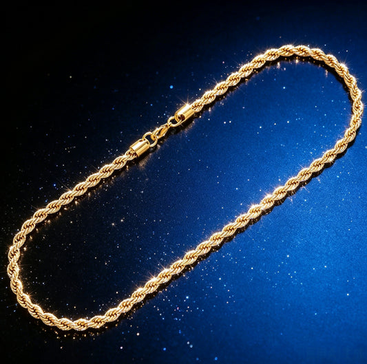 Women's Korean Titanium Steel Stainless Twist Clavicle Chain Simple Graceful Necklace