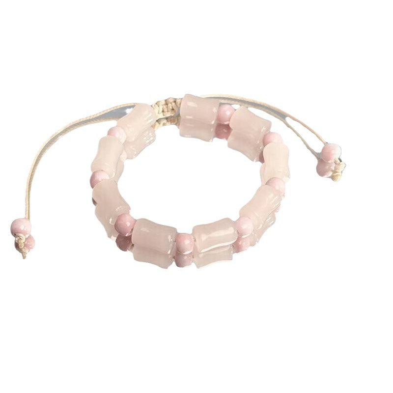 Bracelets porte-bonheur tissés avec cordon de poignet pour femmes, hommes et atterrissage