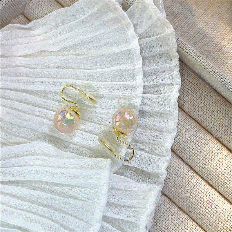 Women's Pearl For Sier Pin Without Piercing Earrings