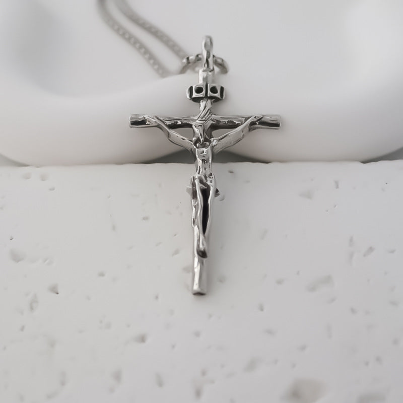 Stainless Steel Fashion Creative Cross Pendant Necklaces