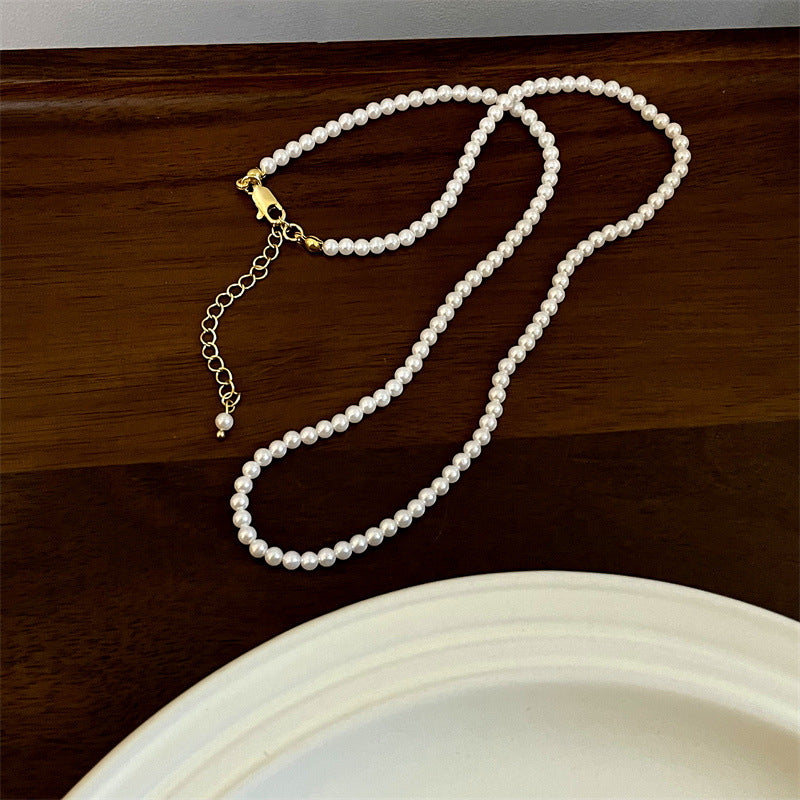 Women's Simple Small Beads High-grade Design Pearl Necklaces