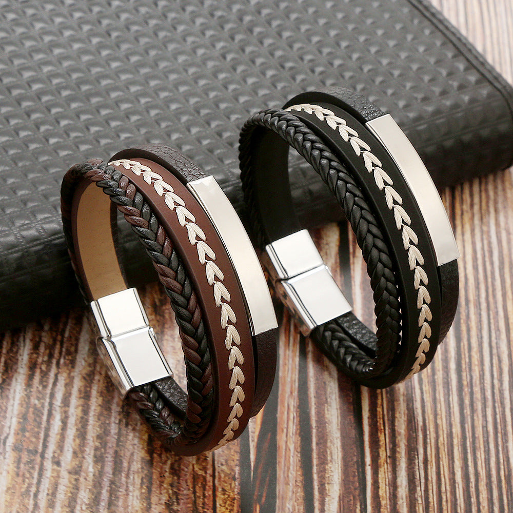 Men's Hand-woven Simple Style Ornament Jewelry Fashion Bracelets