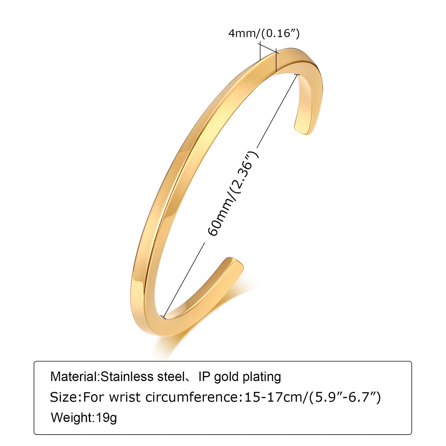 Titanium Steel Twist Open-end Stainless Mobius Fashion Ladies Bracelets