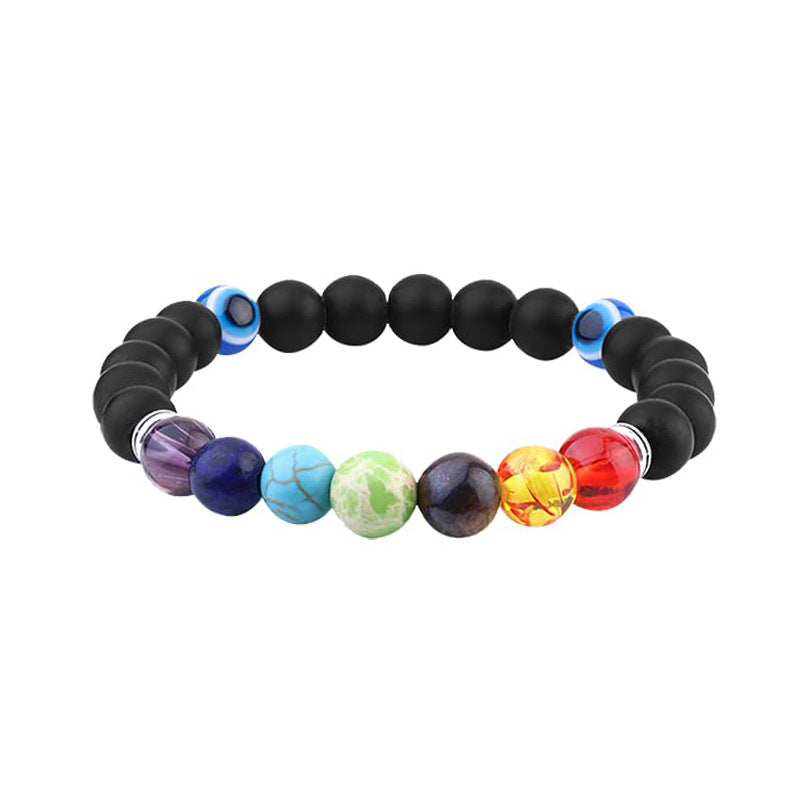 Devil Eye Fatima Palm Beaded Resin Glaze Blue Eyes Bracelets