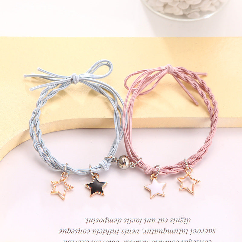 Female Couple Pair Rubber Band For Boyfriend Bracelets