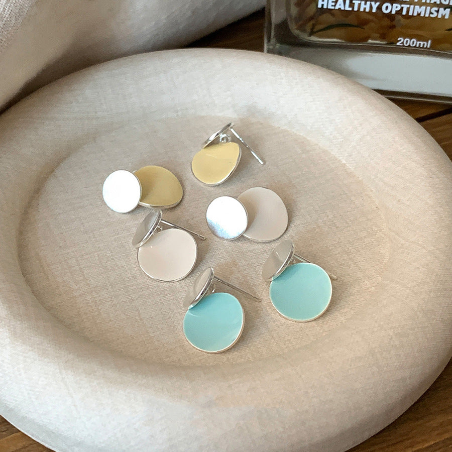 Women's Drop Shaft Wafer Patch Super Beautiful Niche Design Earrings