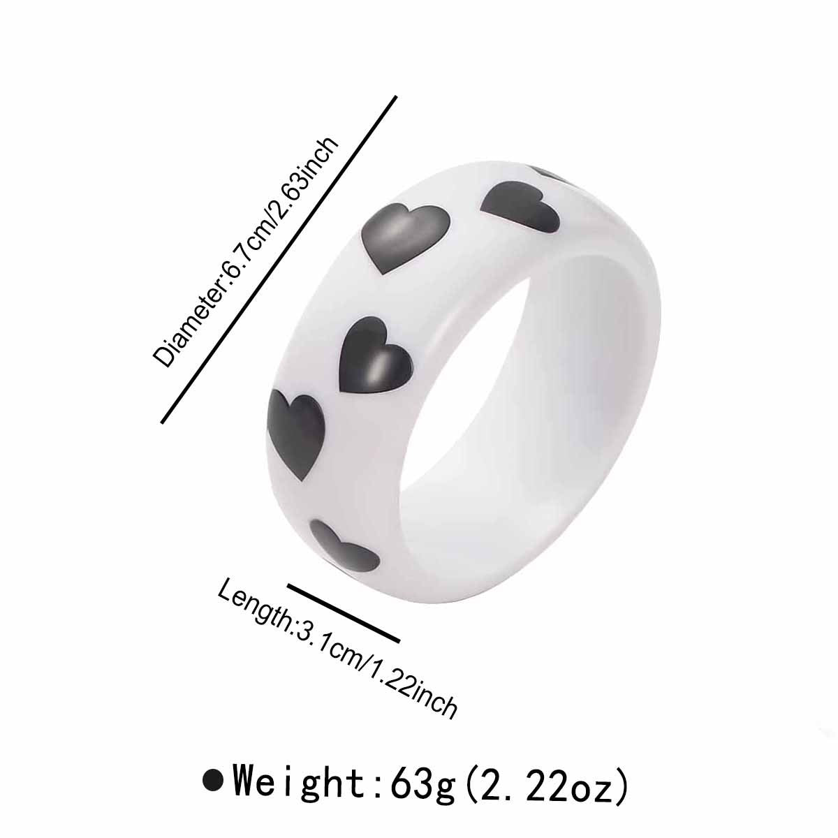 Fashion Exaggerated Geometry Irregular Resin Beaded Bracelet