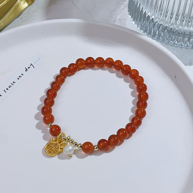 Agate Lucky Bag Zodiac Dragon Birthday Bracelets