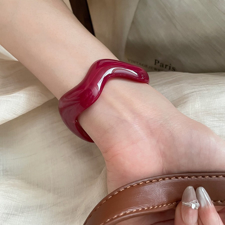Irregular Resin Mori Style Simple Commute Light Bracelets