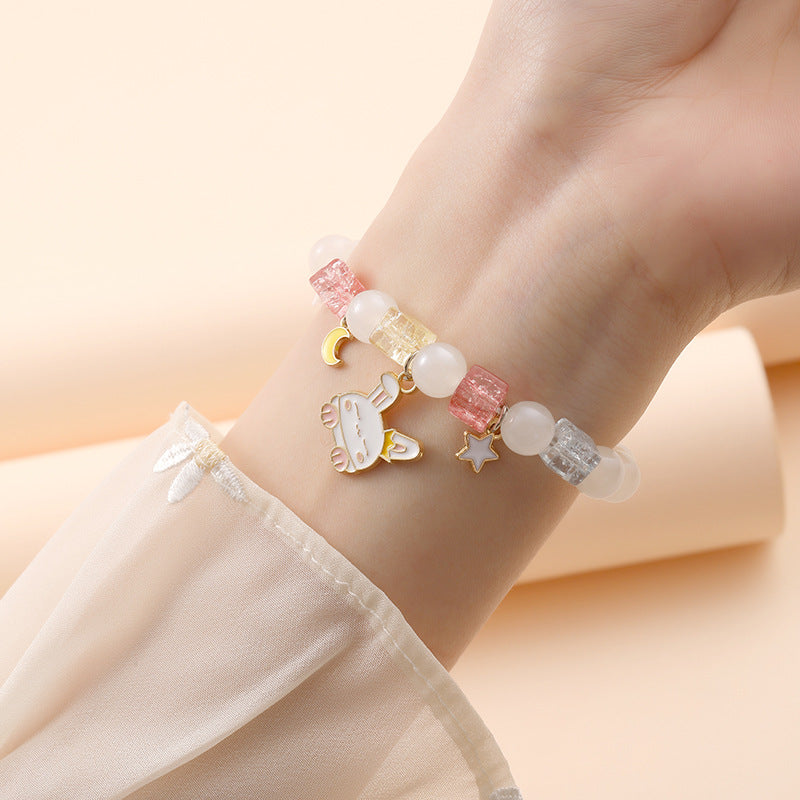 Commodity Ornament Korean Style Fresh Sweet Clow Crystal Bracelets