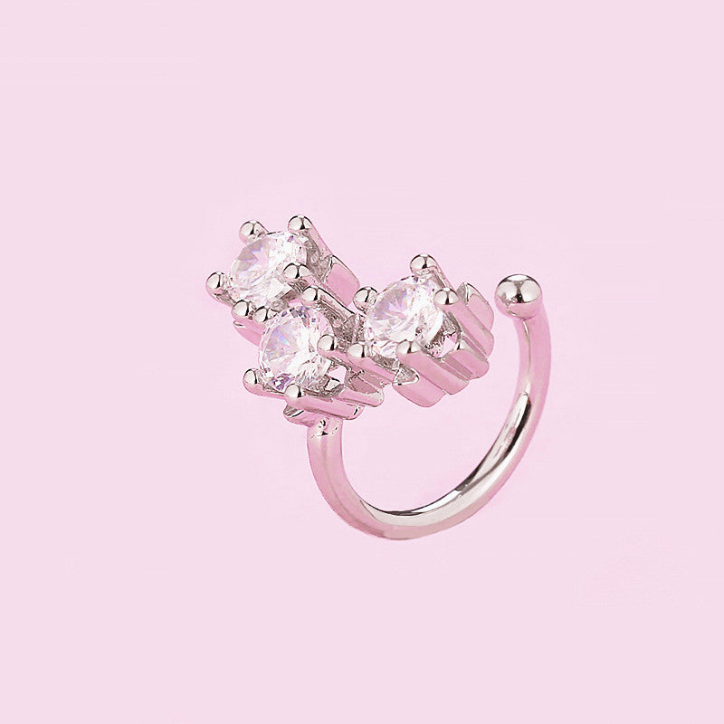 No Pierced Female Elegant Personality Diamond Simple Ear Clip