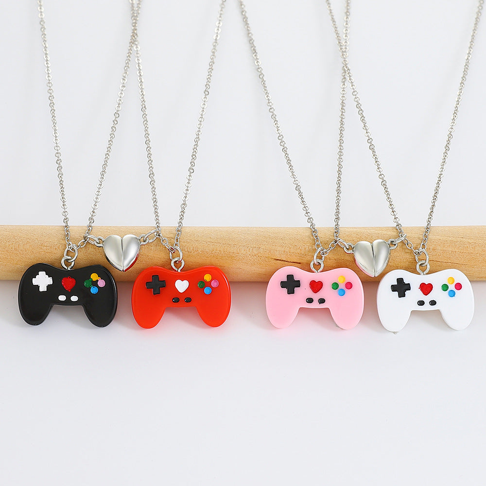 Suction Pendant Personality Friend Couple Magnet Necklaces