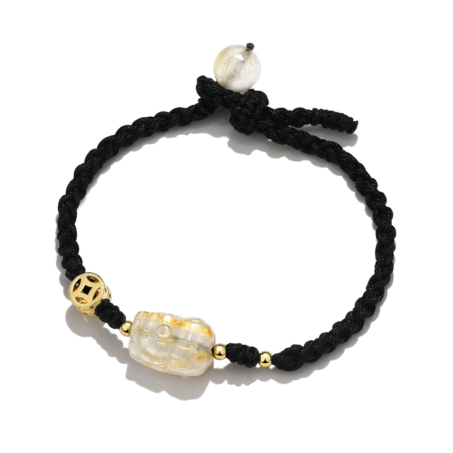 Men's Rutilated Quartz Pi Carrying Strap Jewelry Gift Bracelets