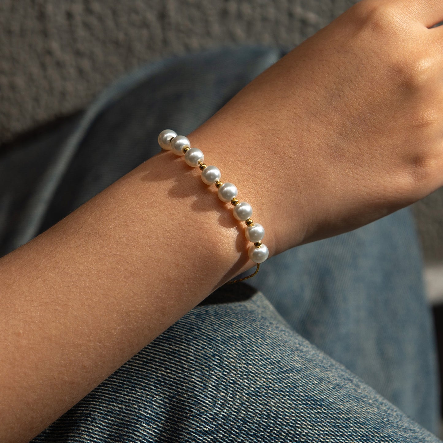 Pearl Stainless Steel Simple And Light Bracelets