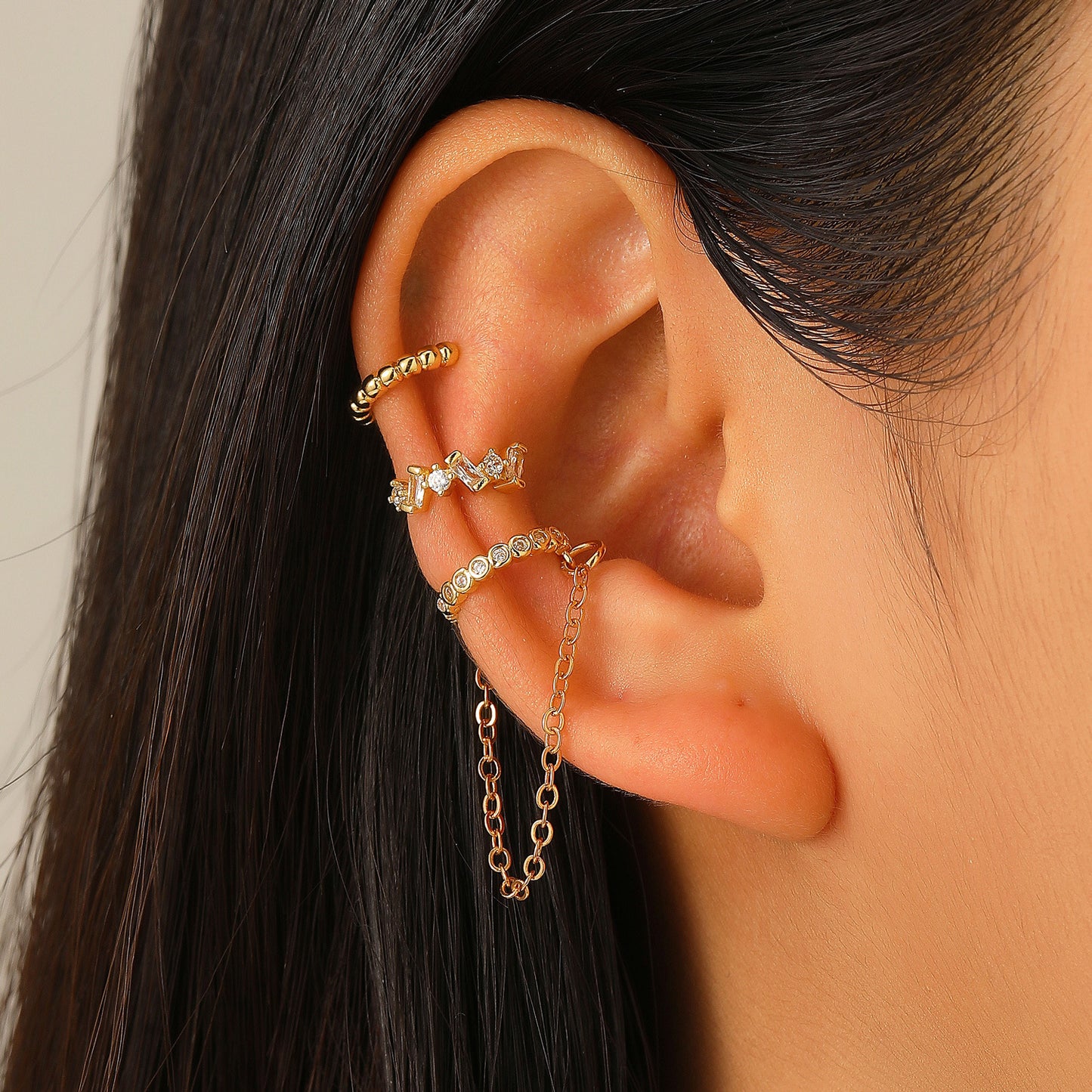 Women's Chain Bone High-grade Niche Design Simple Cold Earrings